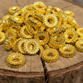8mm Gold and Silver Spacers - 20 for £1.20