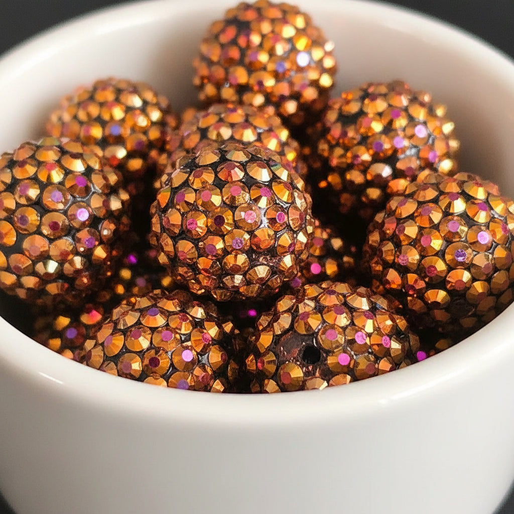 Rhinestone 20mm beads