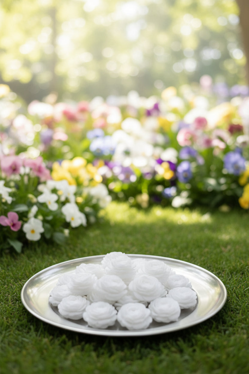 Soft flowers for diy - 25g for £1.30