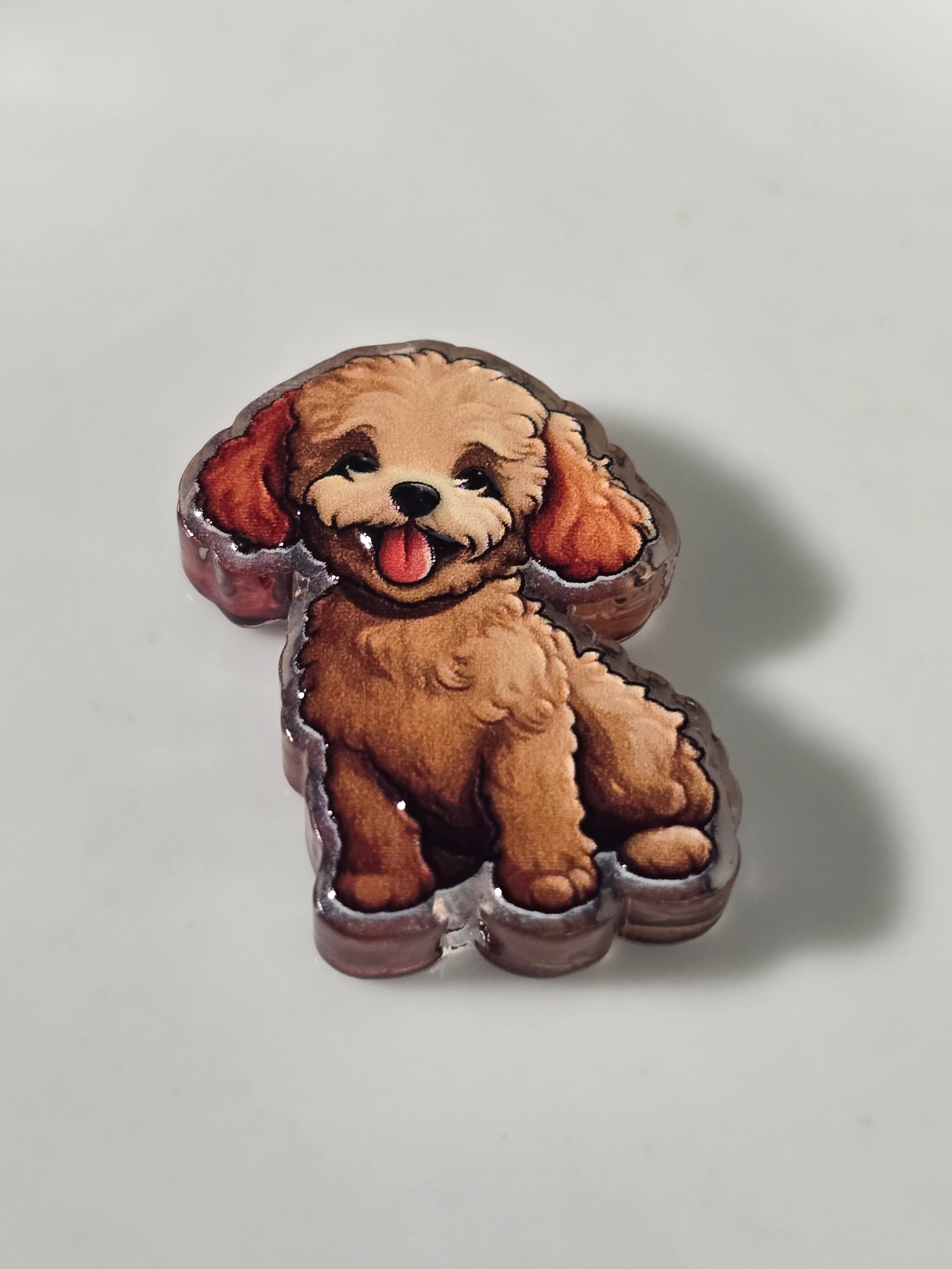 cute dog acrylic bead