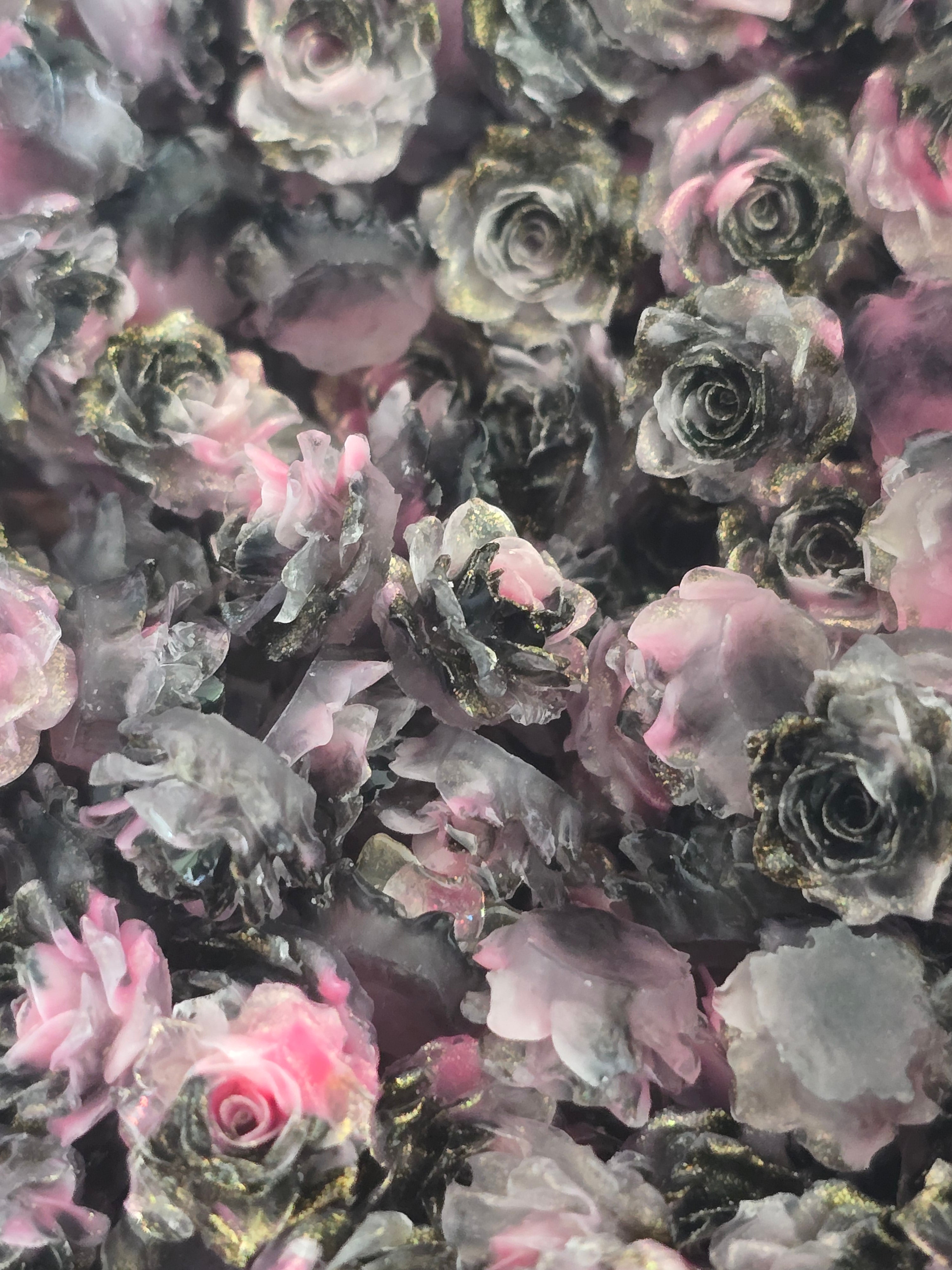 10mm Soft roses pink and black - 15g