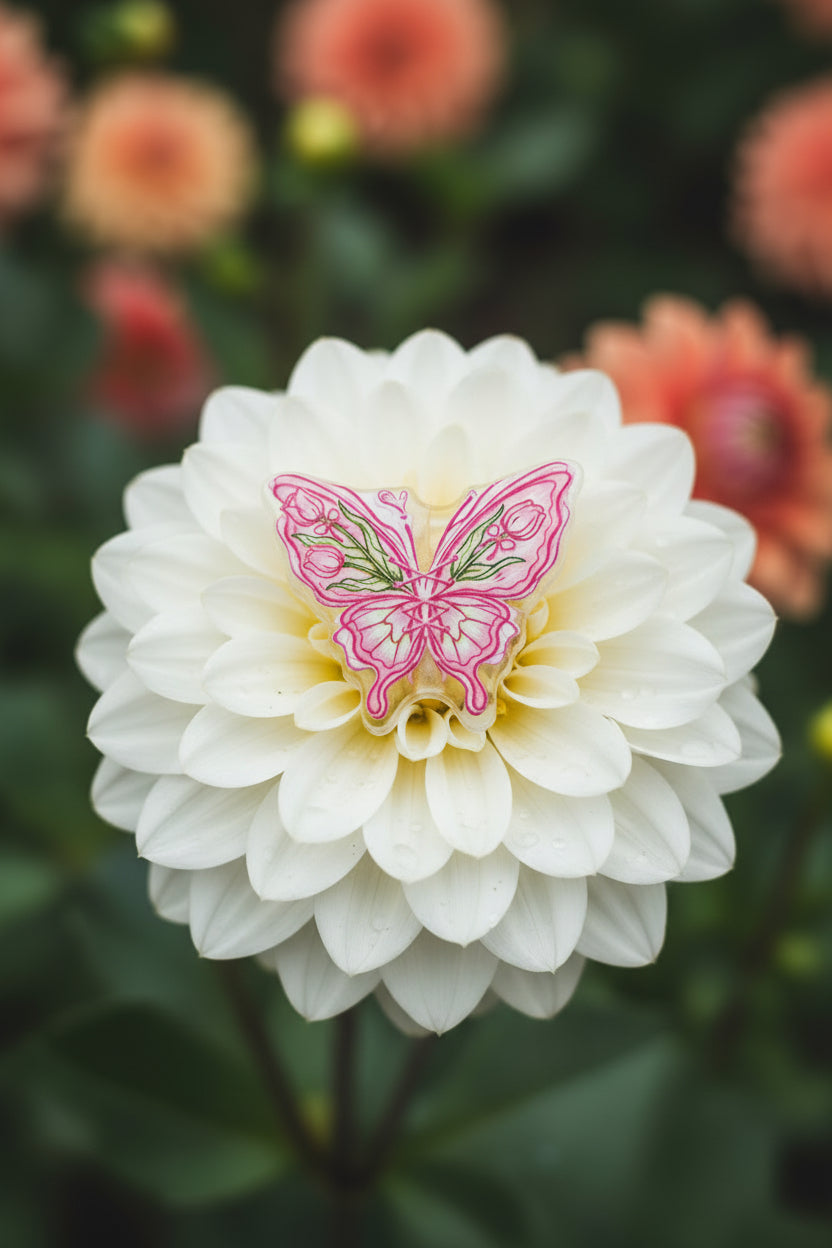 "Acrylic butterfly bead assorted colours"