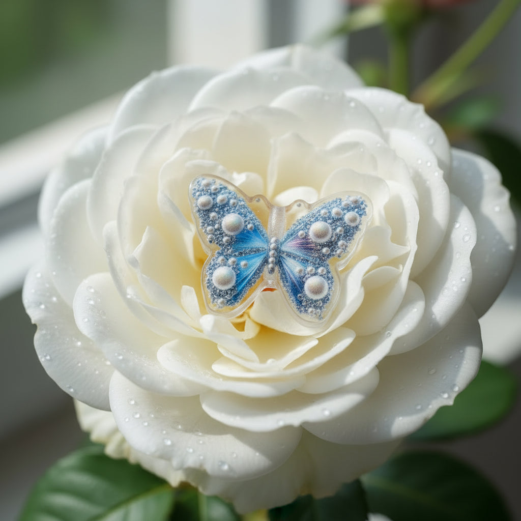 "Acrylic butterfly bead assorted colours"