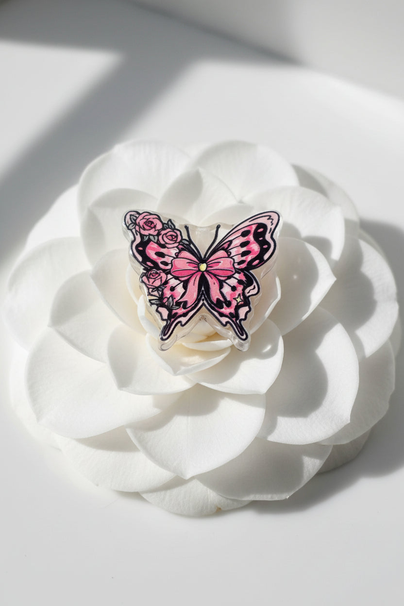 "Acrylic butterfly bead assorted colours"
