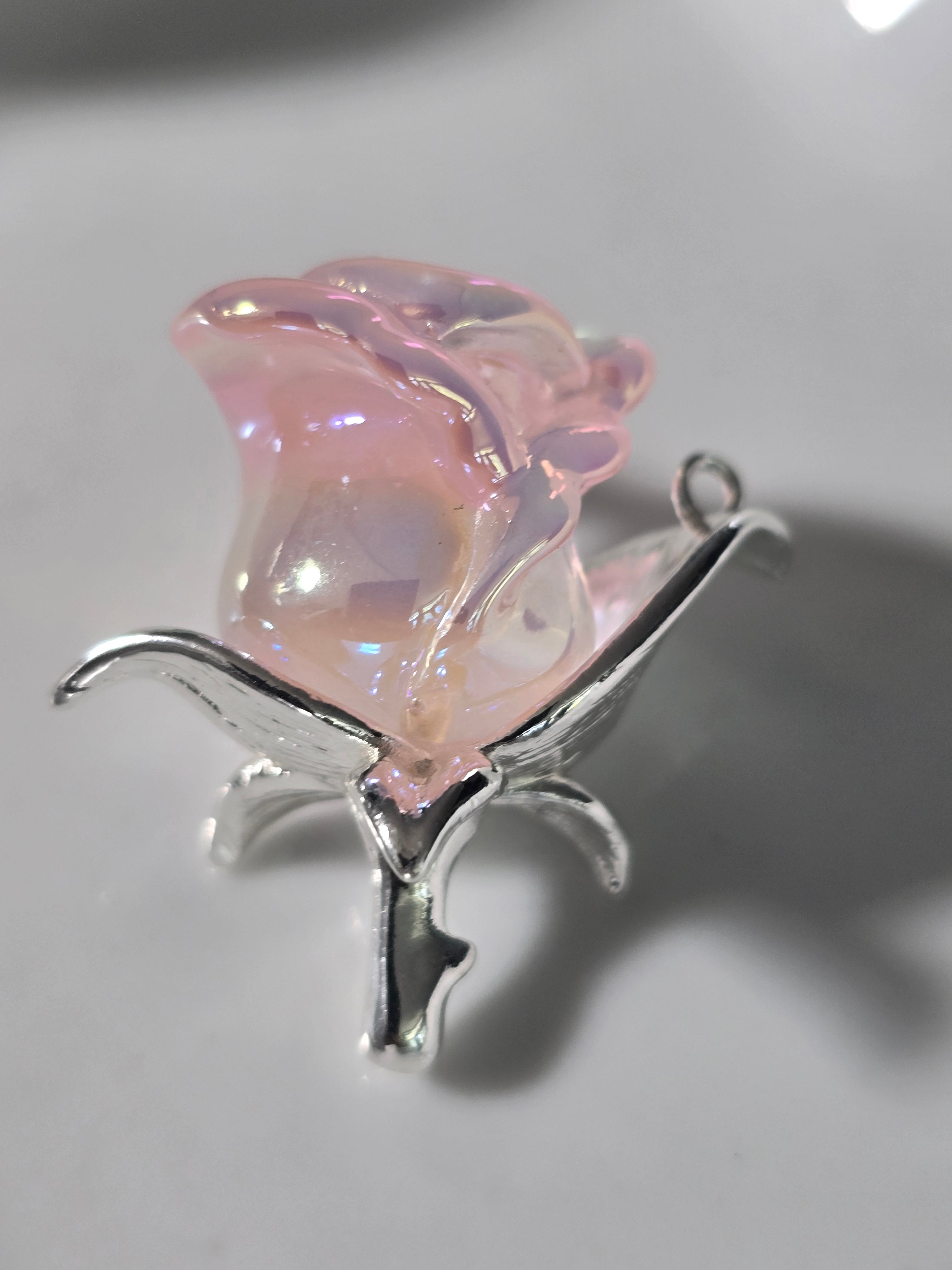Resin flower pendants