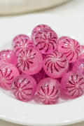 16mm Firework effect resin beads - set of 6