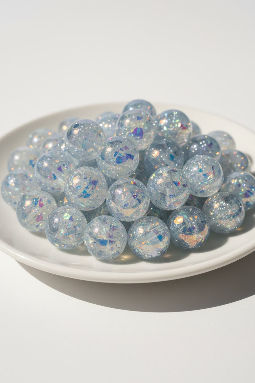 16mm bow resin beads close-up showing encased bow detail | Beadtacular
