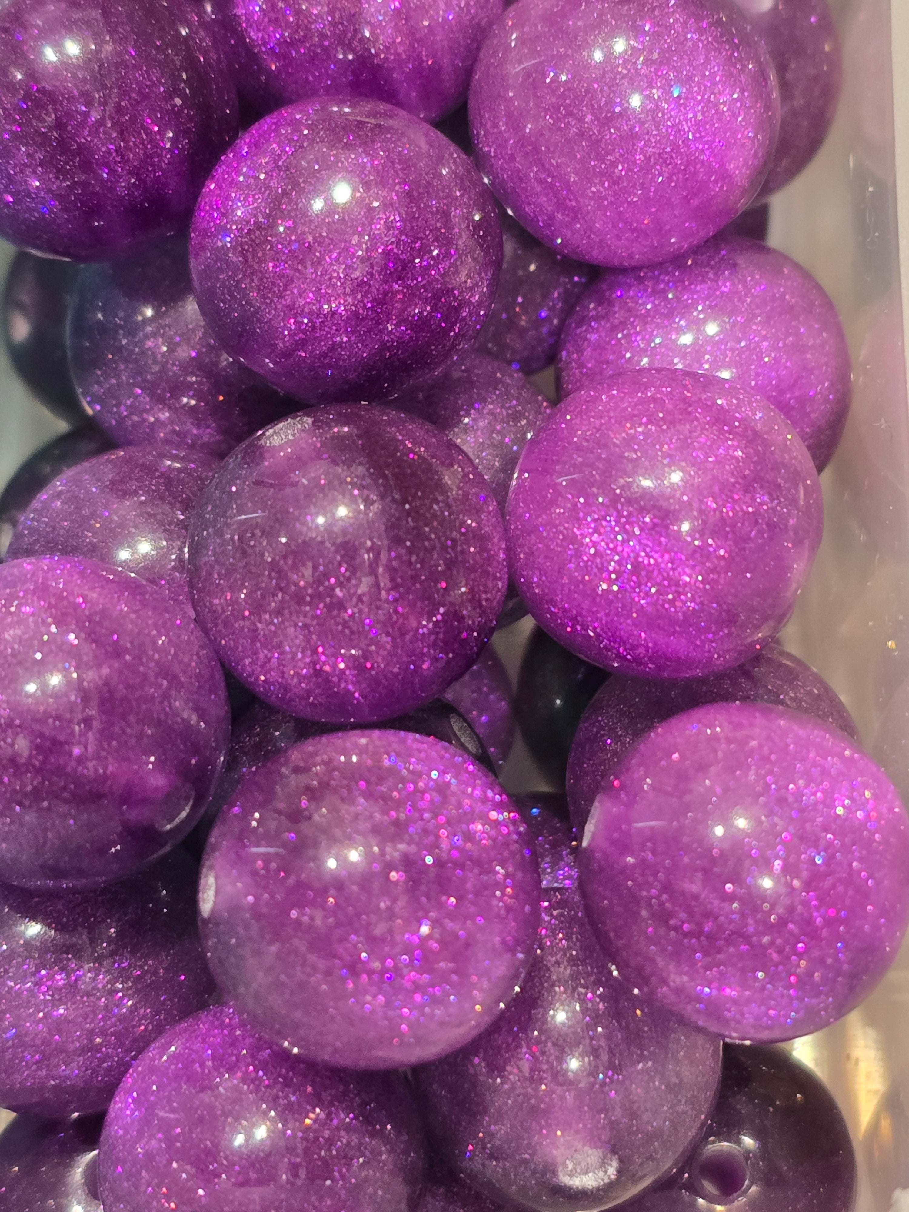 Luminous resin 16mm beads set of 6 for jewellery making | Beadtacular