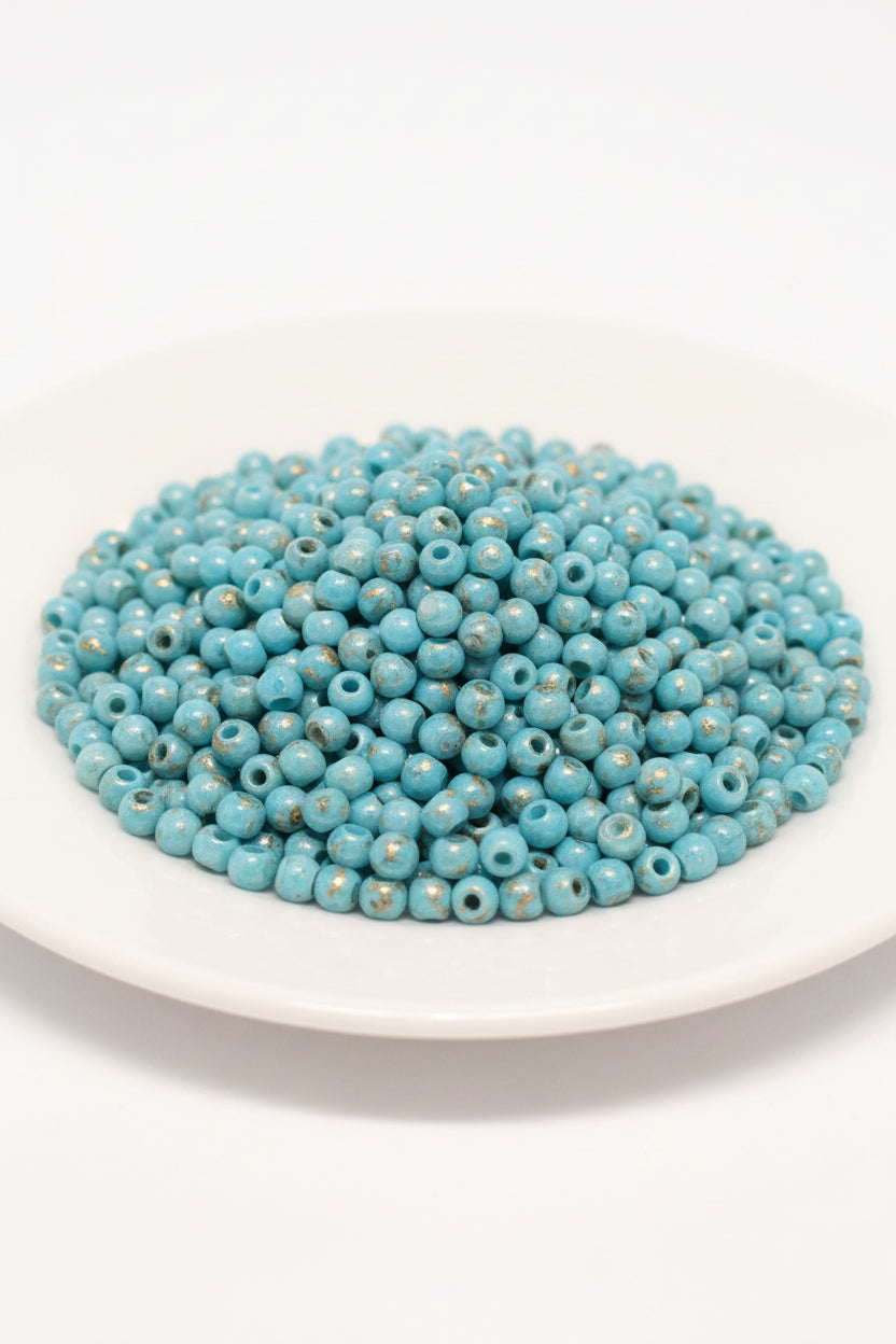 4mm picasso glass beads