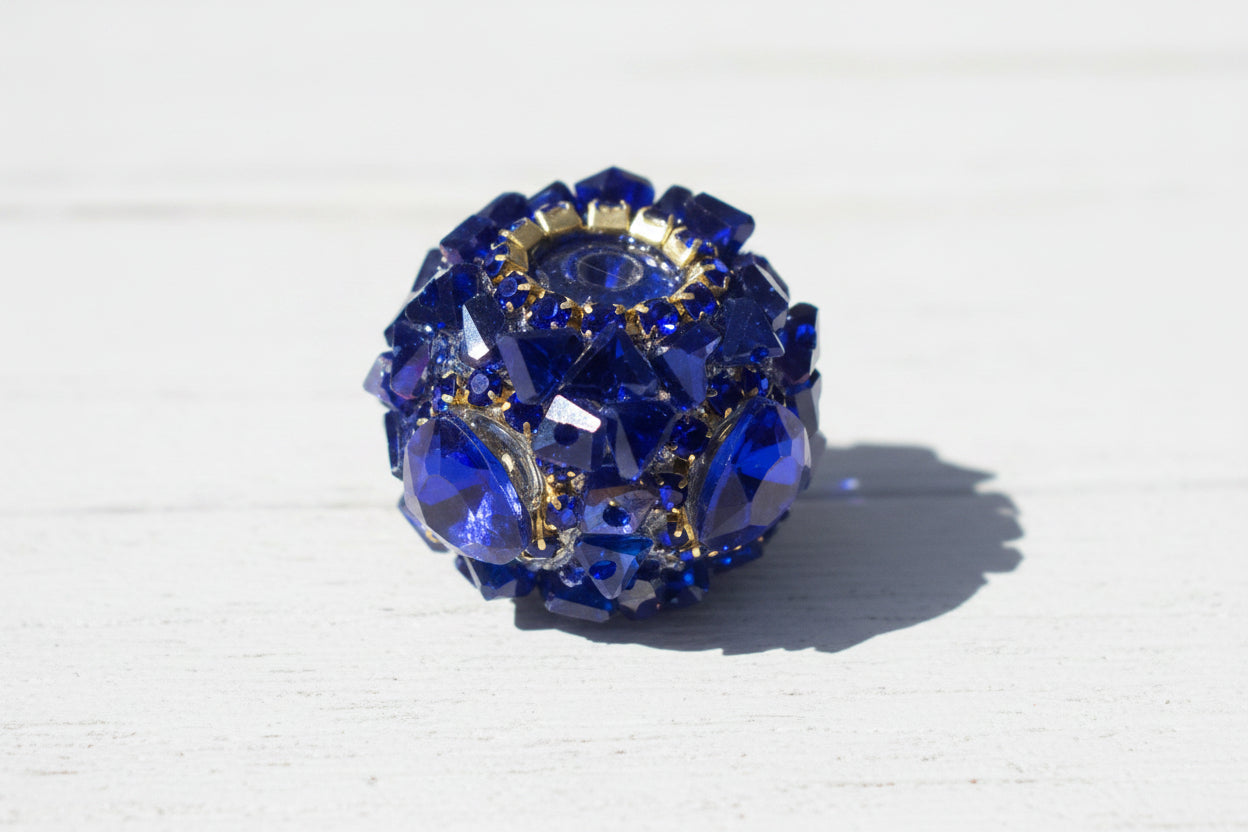 Glass and rhinestone Fancy beads