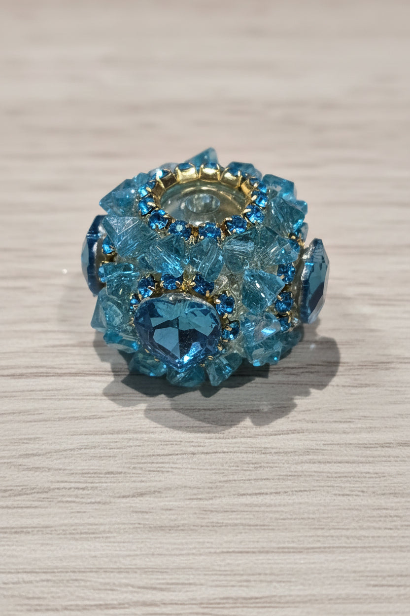 Glass and rhinestone Fancy beads