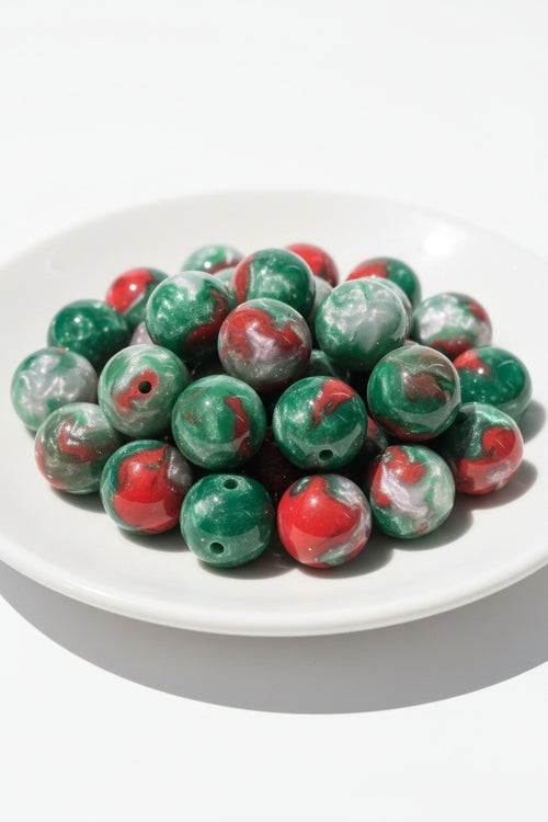 16mm resin beads with marble effect