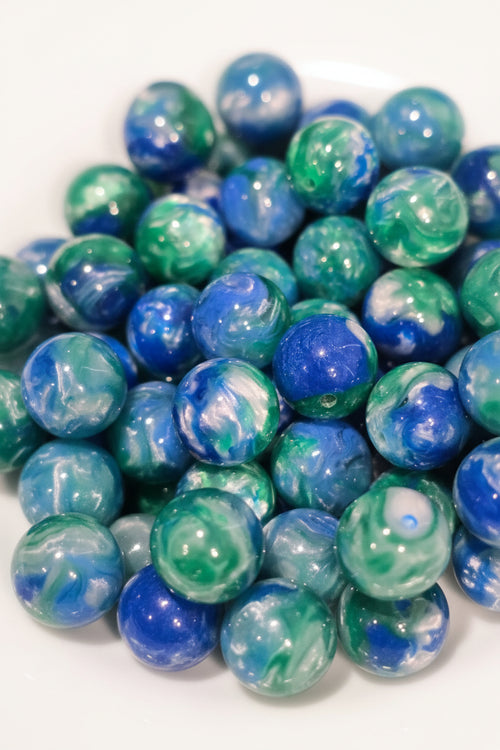 16mm resin beads with marble effect
