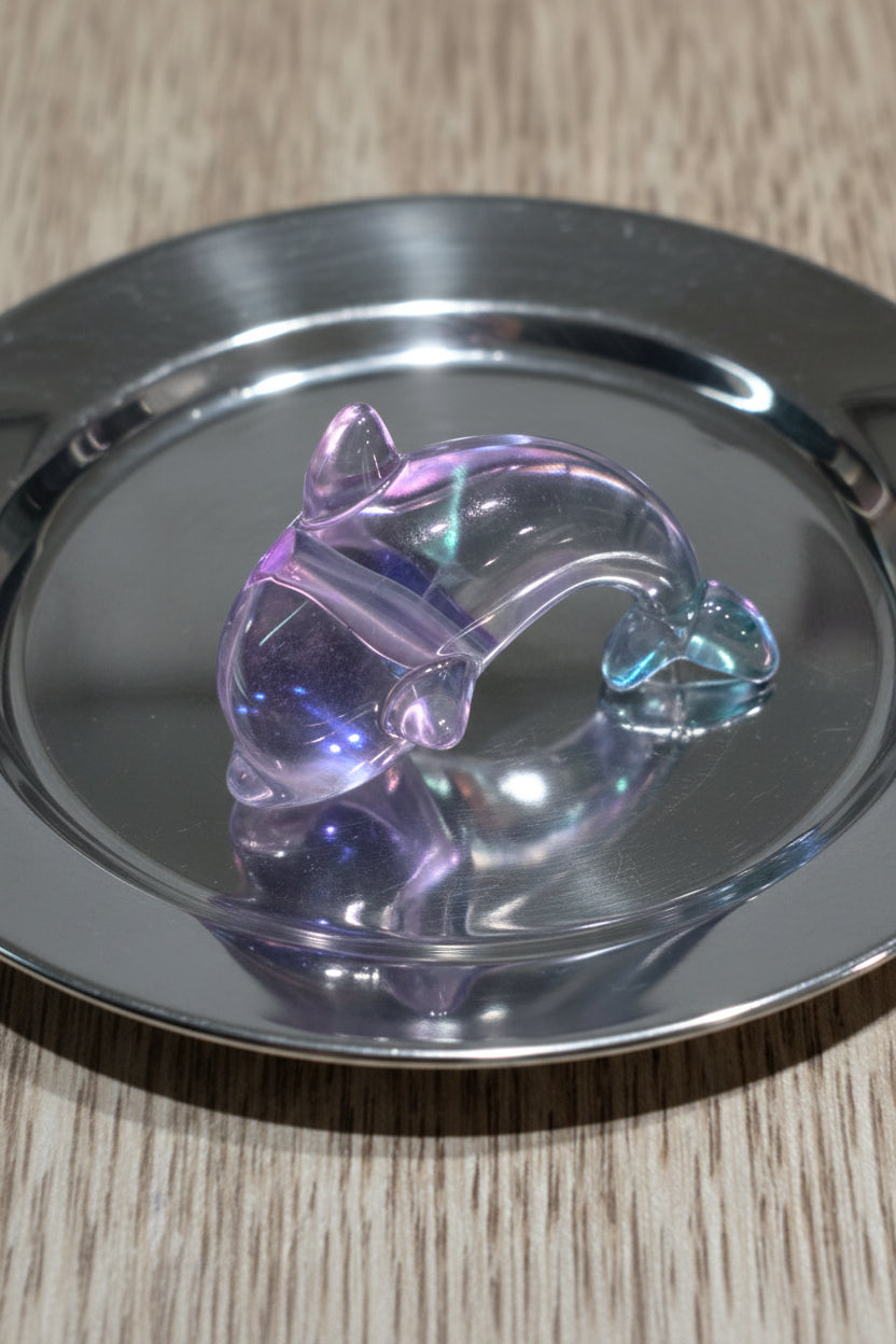 Acrylic dolphin beads