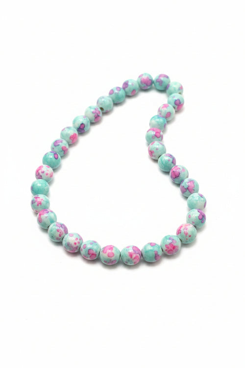 12mm picasso acrylic beads pink and purple
