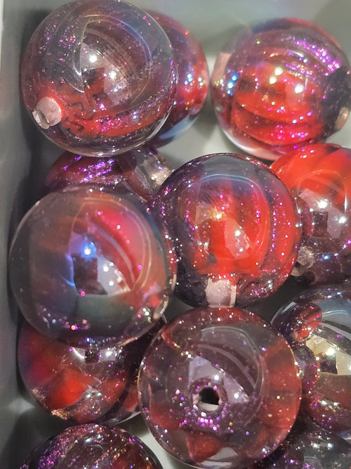 16mm premium resin beads red