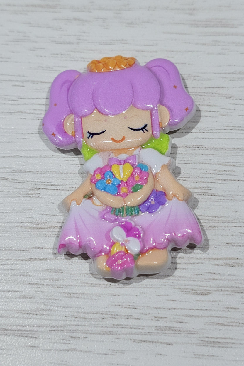 Cute doll acrylic beads 