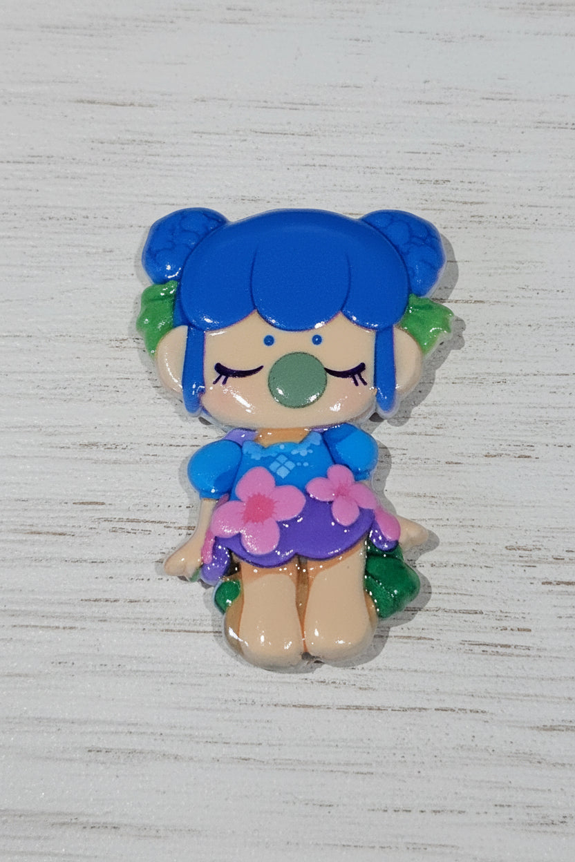 Cute doll acrylic beads 