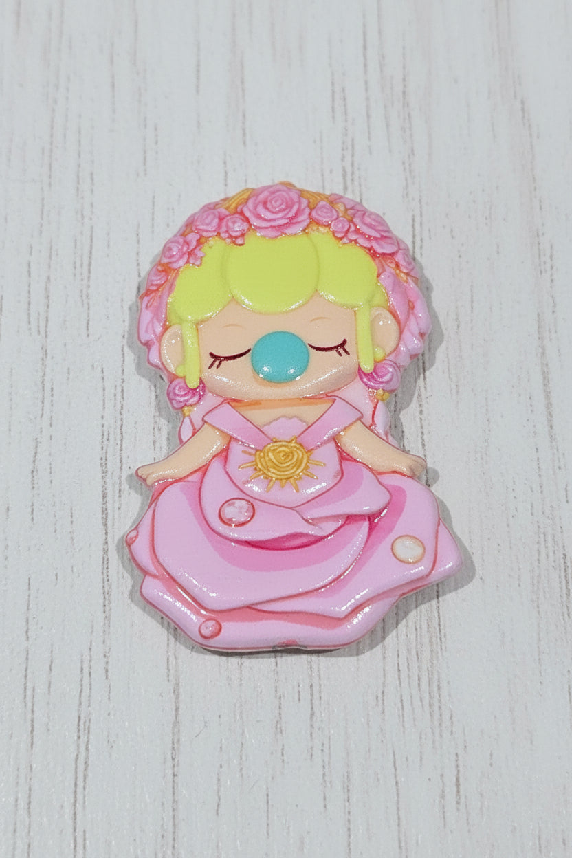 Cute doll acrylic beads 