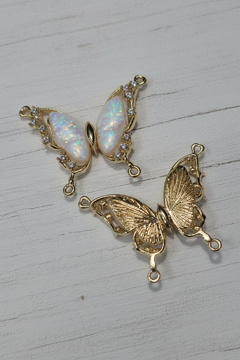 butterfly connector for hangers and suncatchers