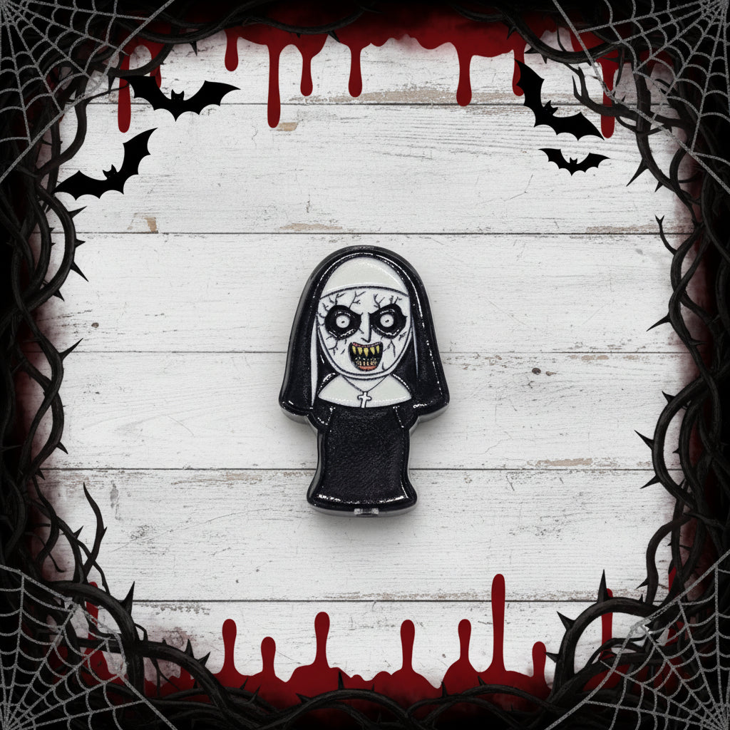 horror acrylic focal bead