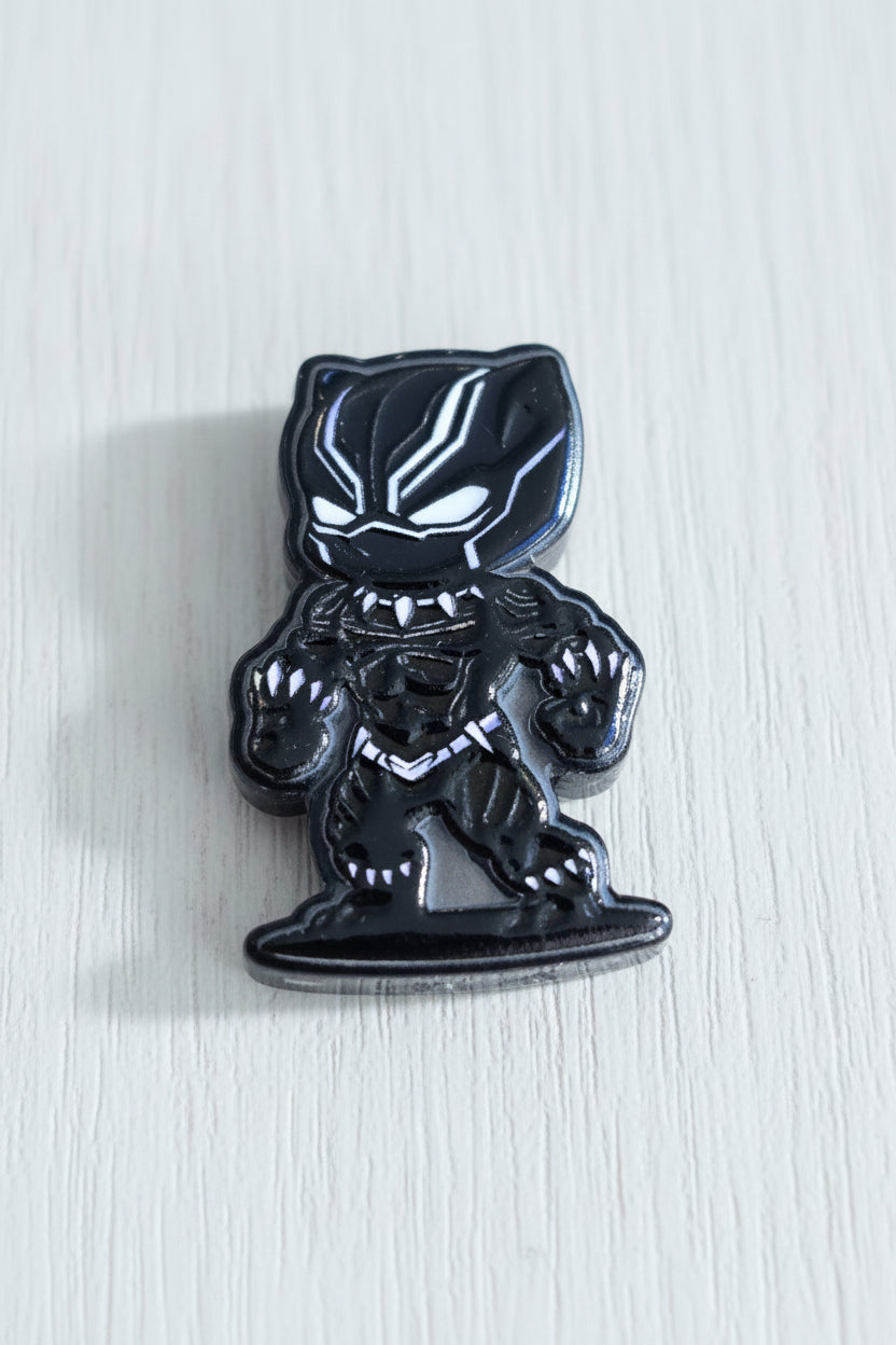 Acrylic superhero panther bead