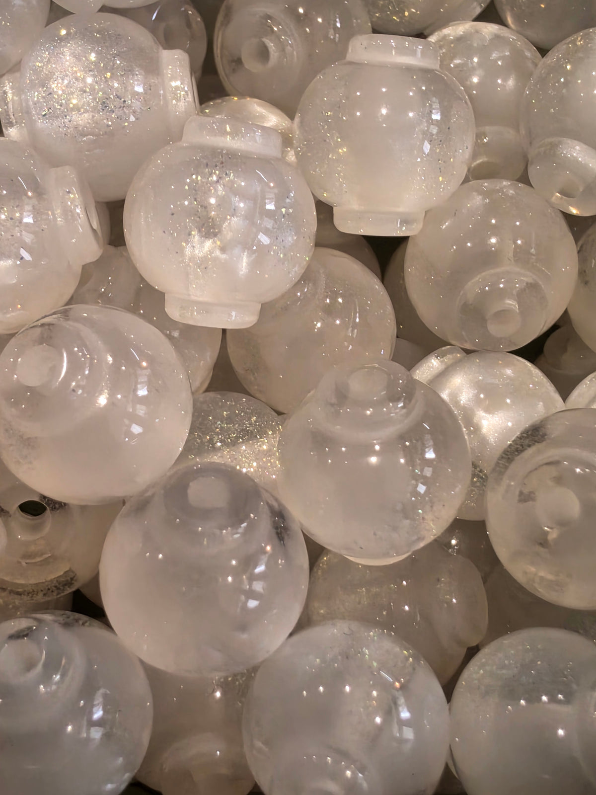 12mm white lantern beads