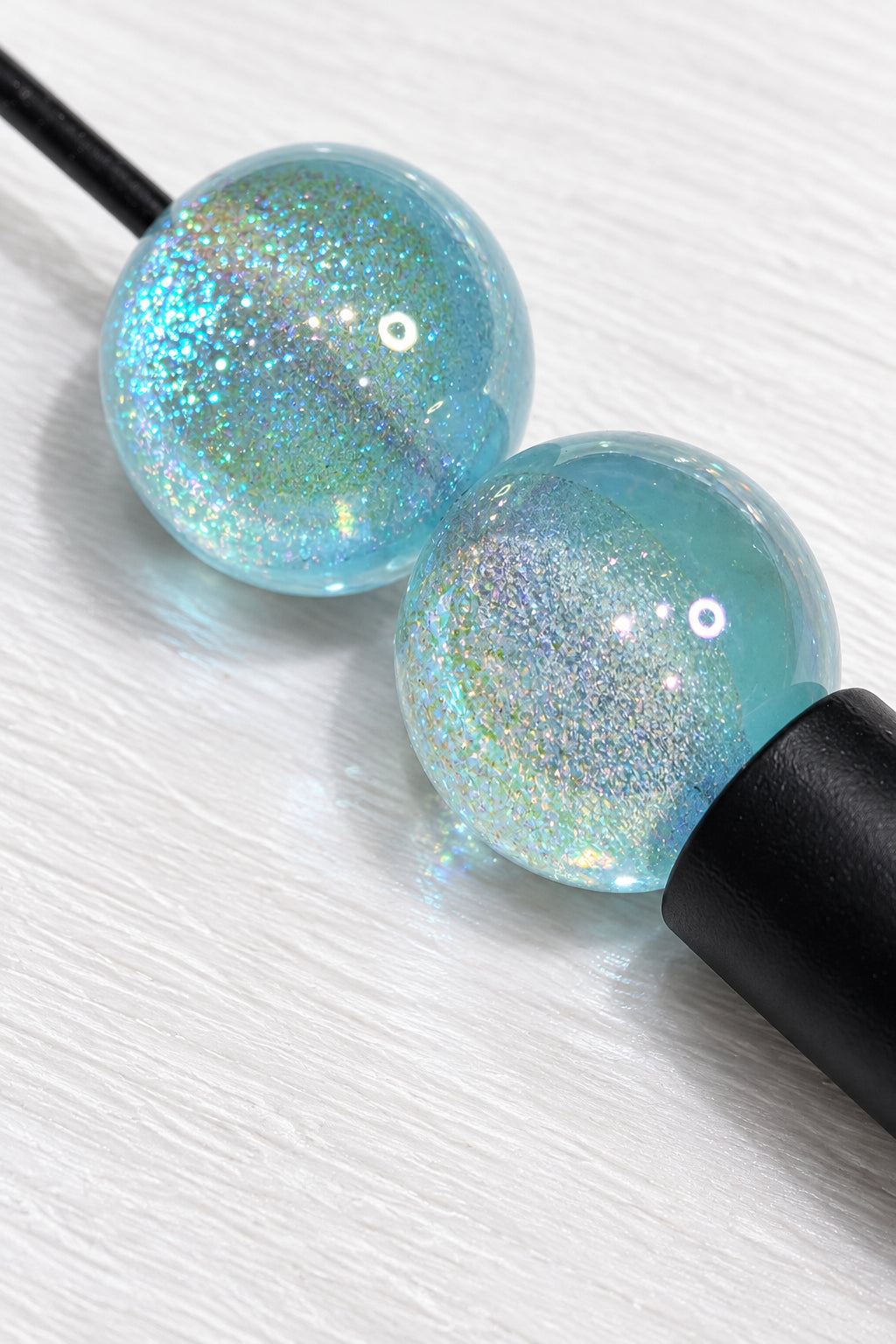 Light blue 16mm resin  beads