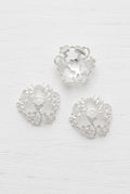 silver tones bead caps for 16mm beads
