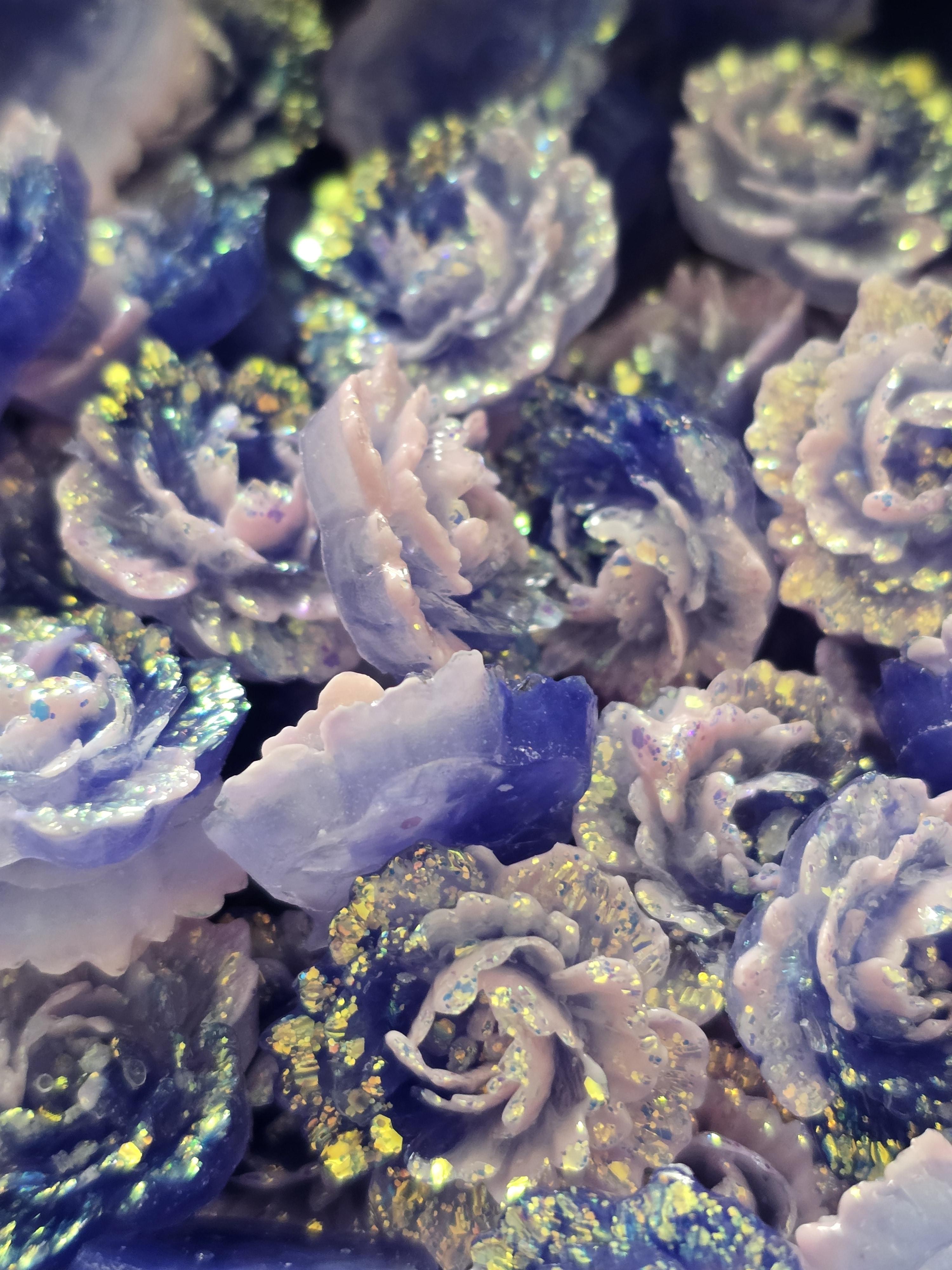 20mm soft flower beads for jewellery making 10 for £1 | Beadtacular
