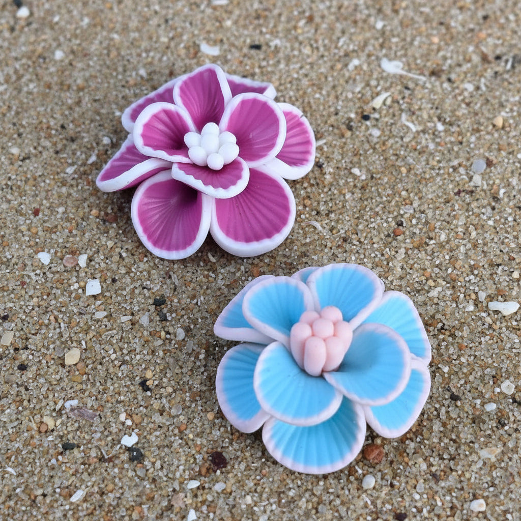 Clay flowers for diy