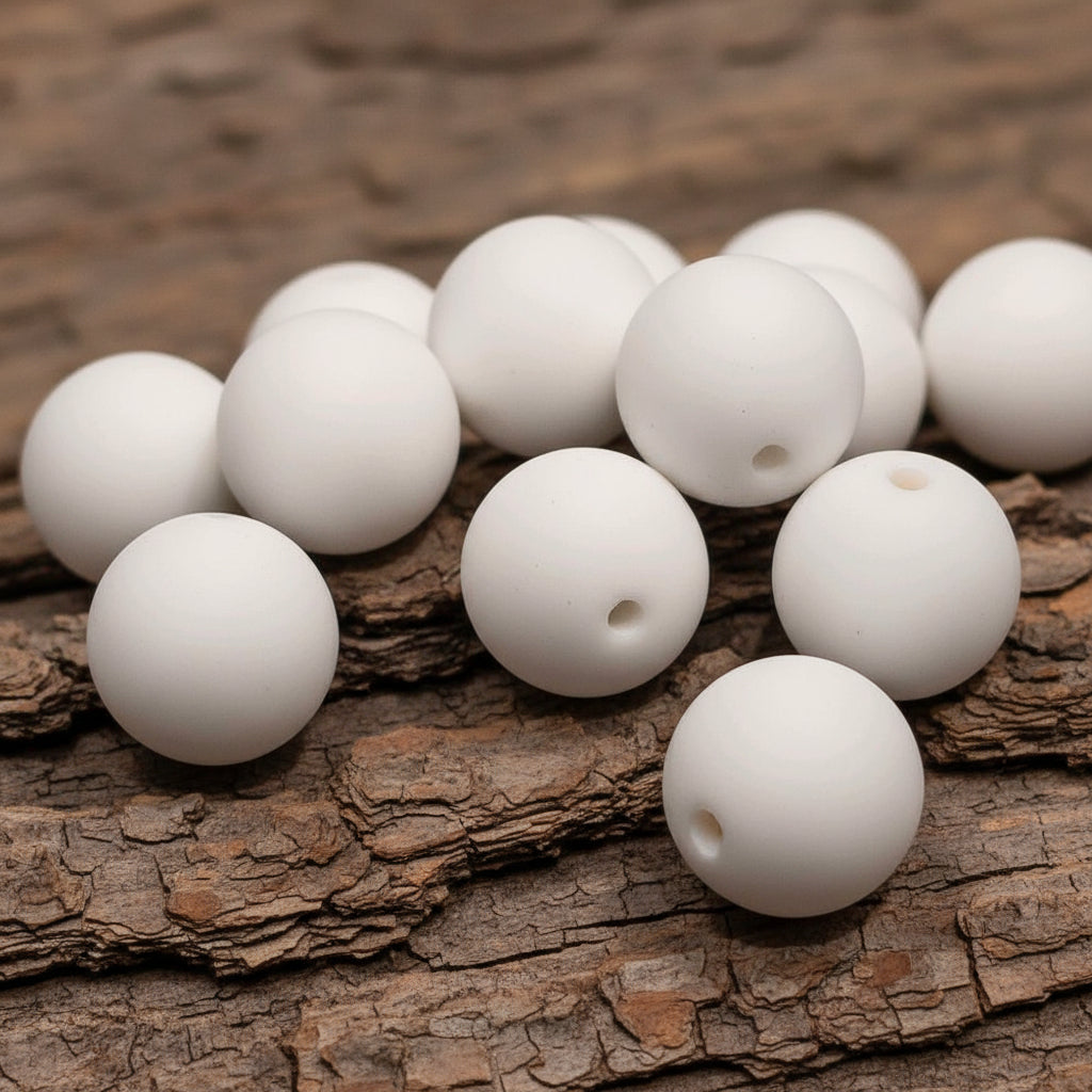 Acrylic 16mm matt colour beads - set of 6