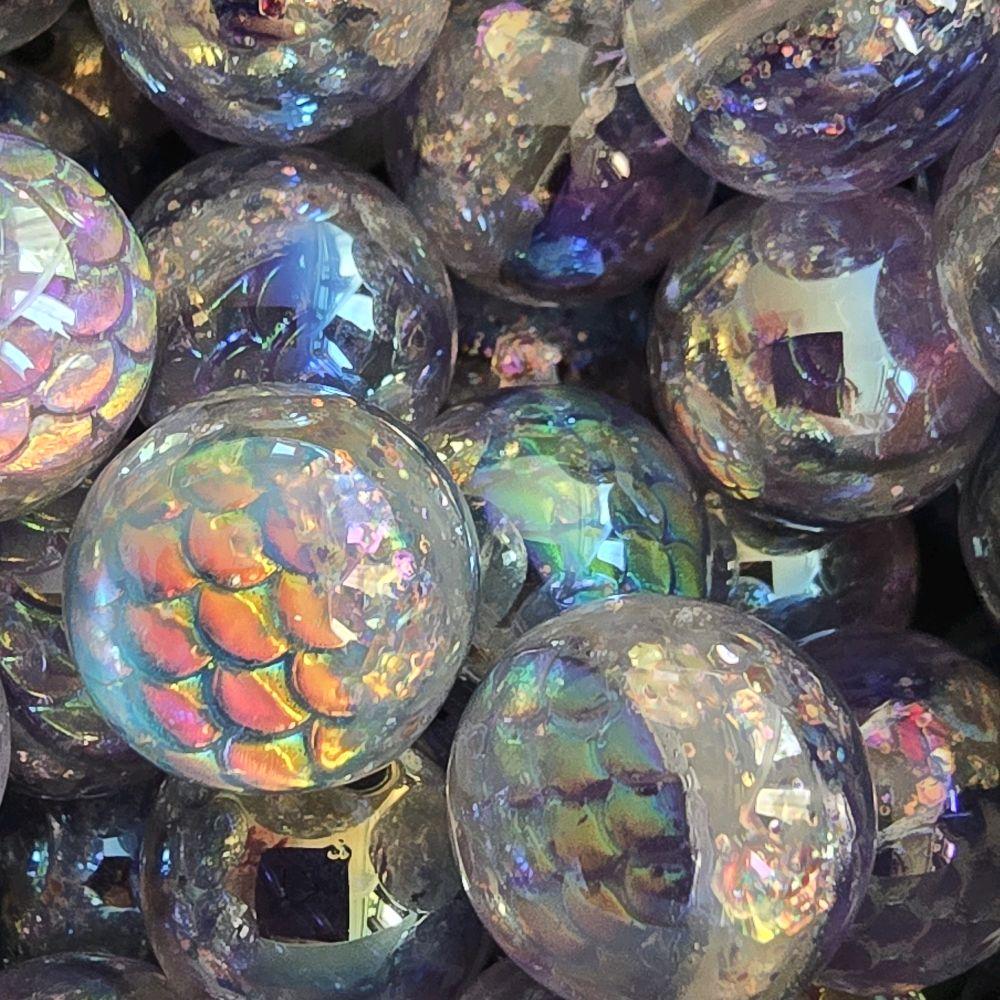 16mm mermaid beads assorted colours for DIY bracelets | Beadtacular