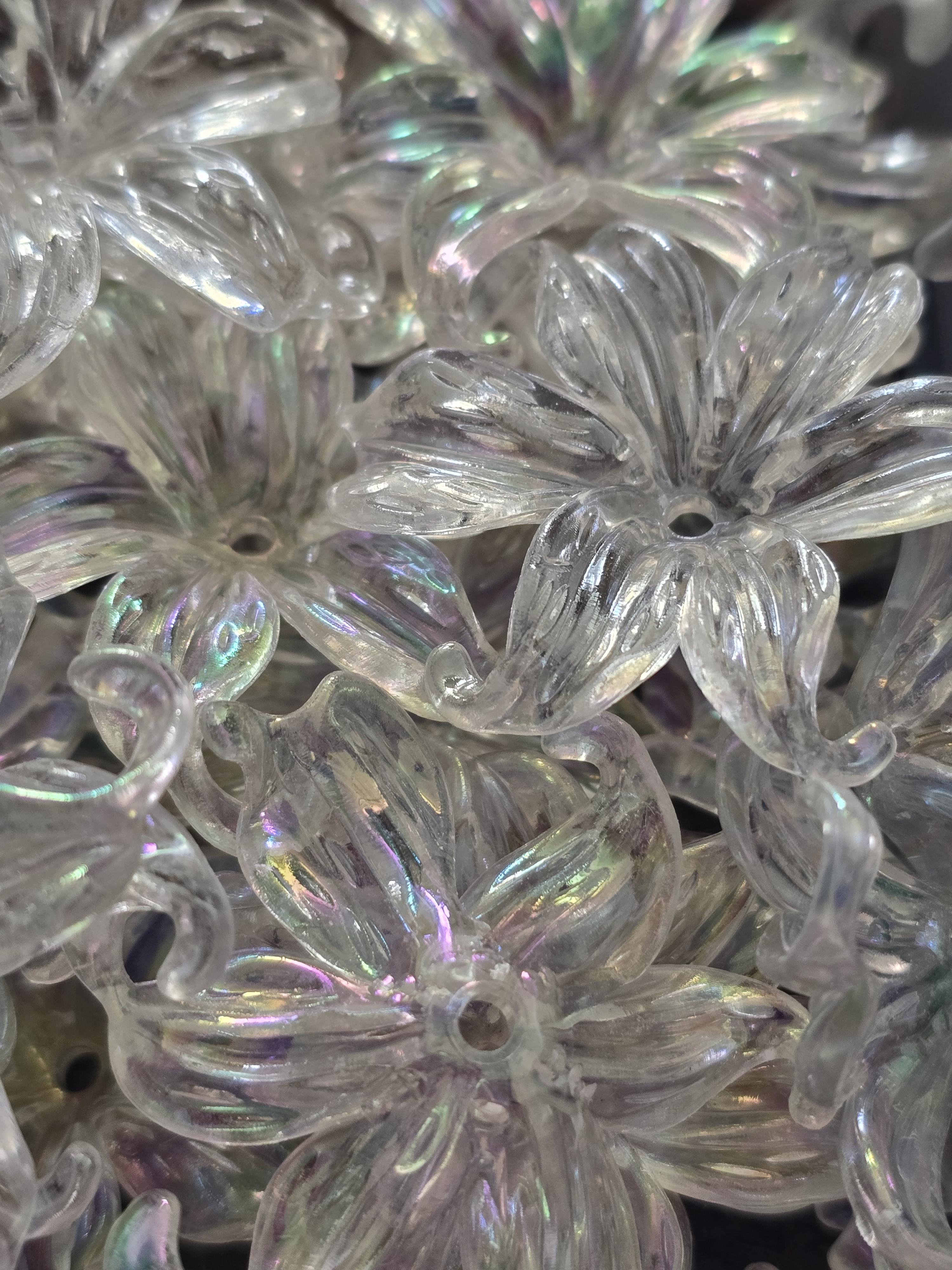 Acrylic flowers - 10 for £1.40