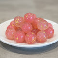 Resin 16mm beads with gold flecks - set of 6