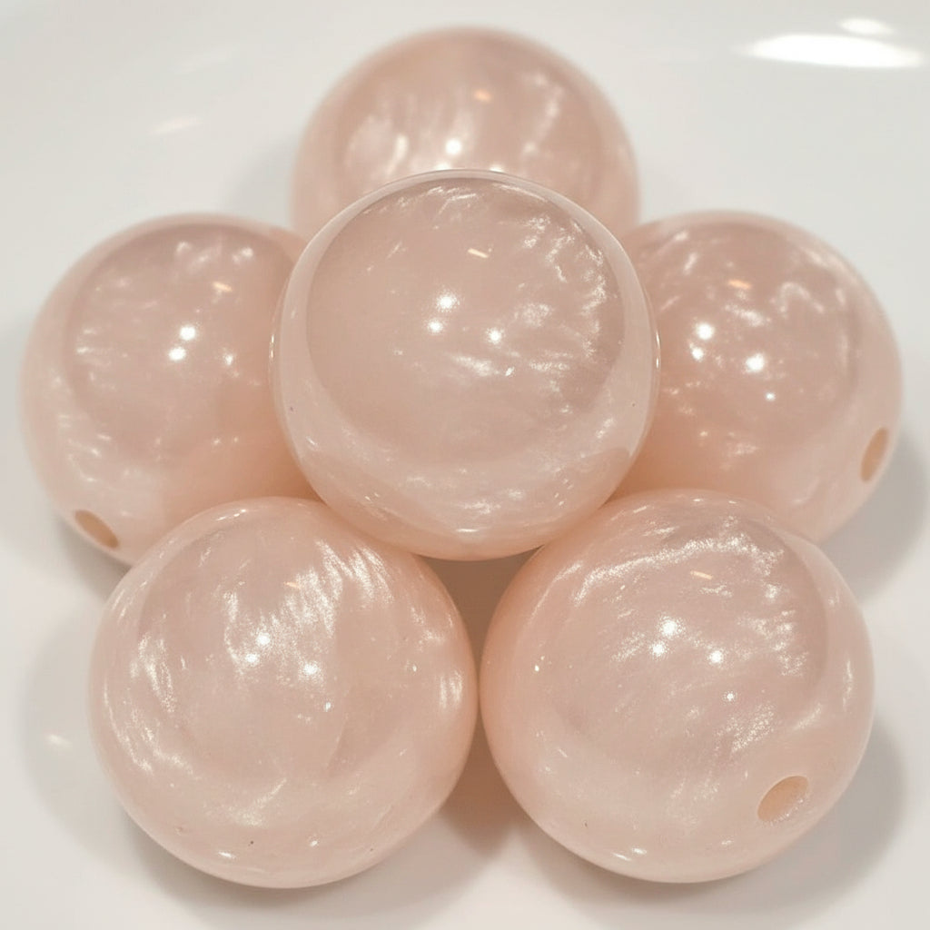 20mm Resin marble effect beads - price per bead