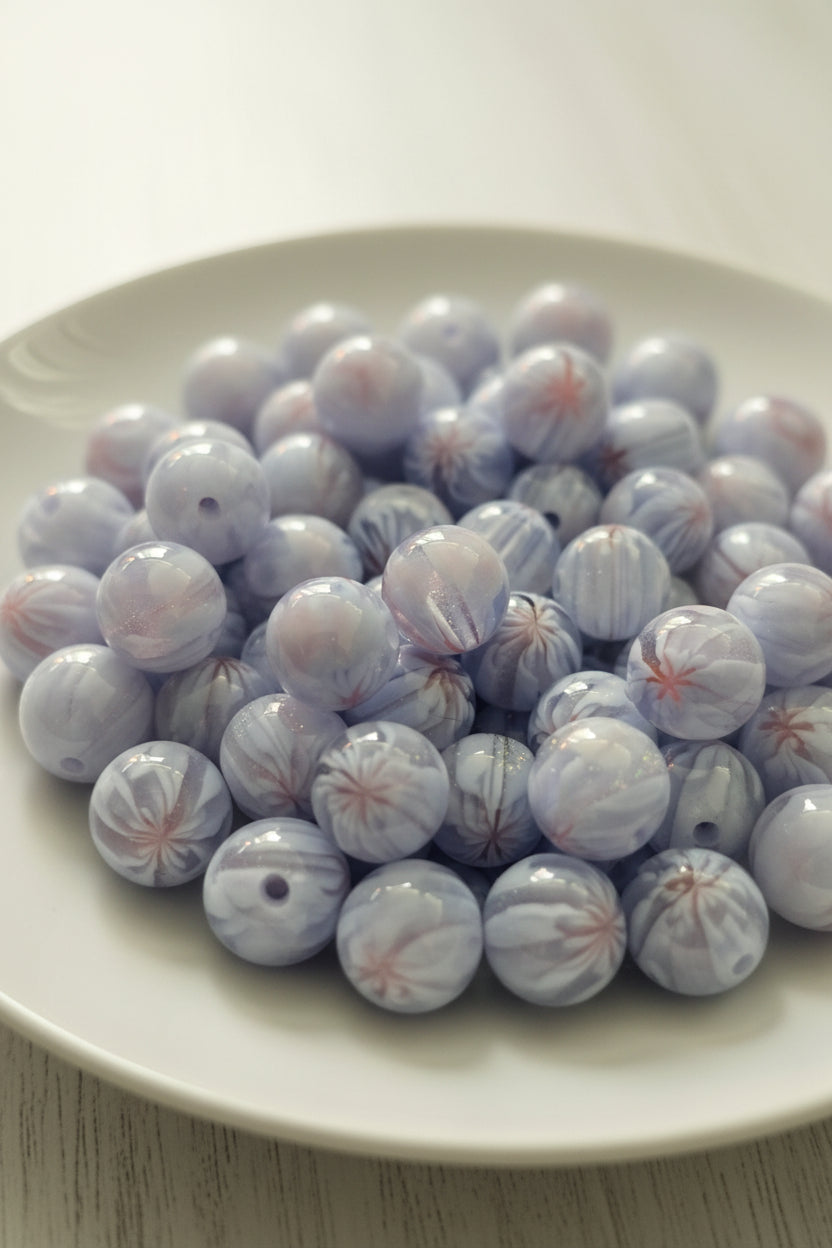 10mm resin beads - set of 10