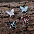 Metal butterfly beads