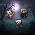 Acrylic horror focal beads - set of 3