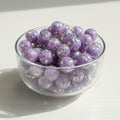 16mm star filled resin beads - set of 6