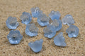 Glass bell flower beads - portion of 25g
