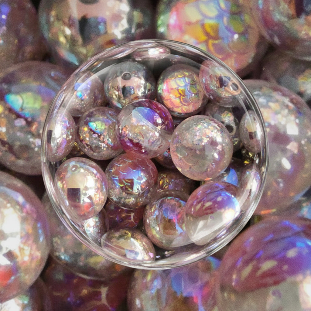 16mm mermaid beads assorted colours for DIY bracelets | Beadtacular