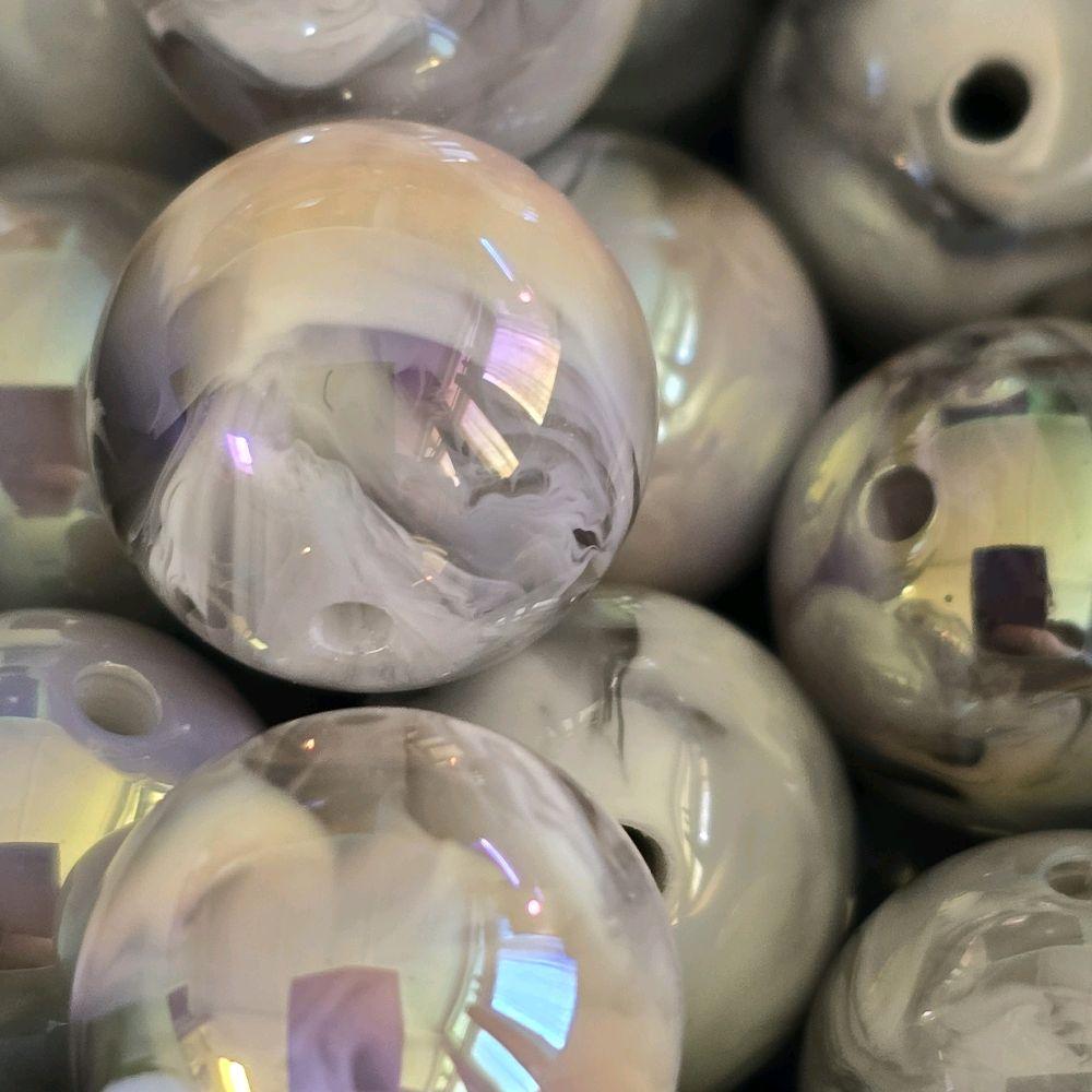 16mm Haidi resin beads set of 5 for jewellery making | Beadtacular