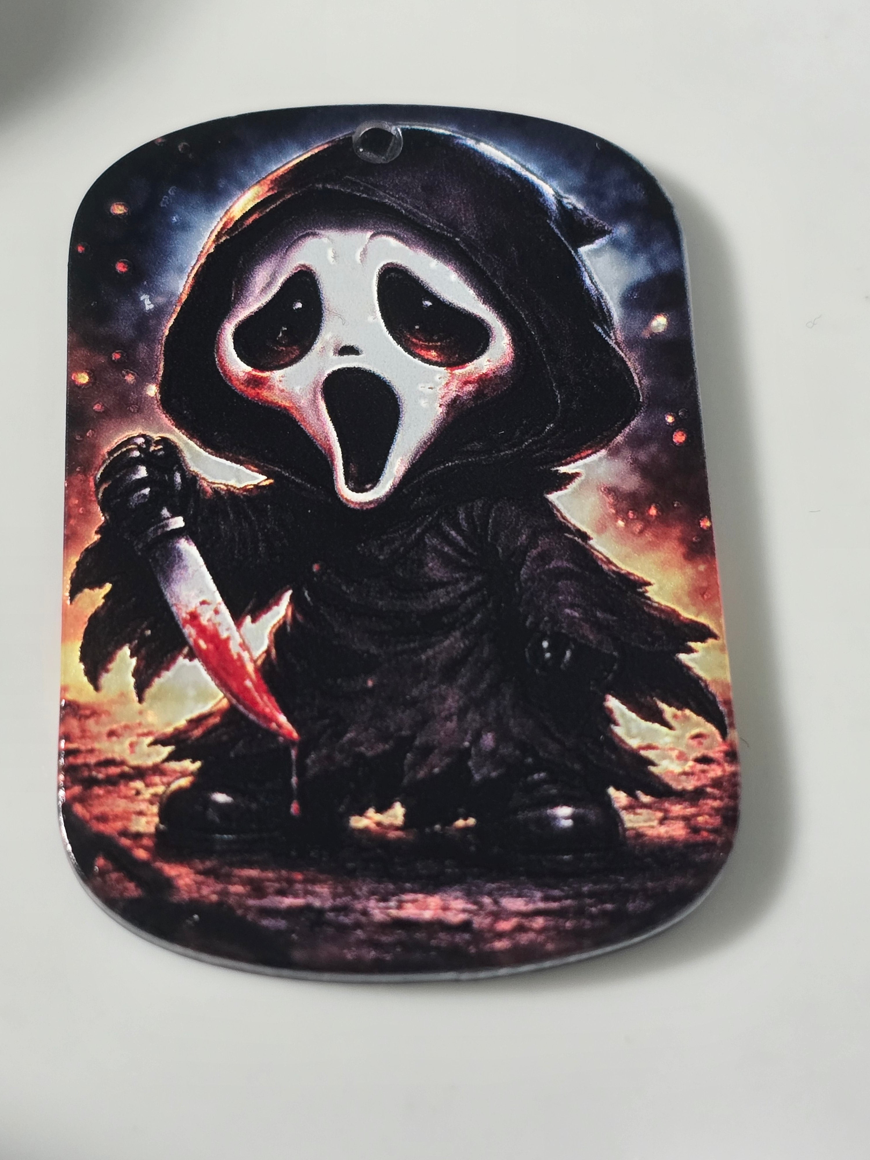"Acrylic horror tag pendant DIY jewellery"