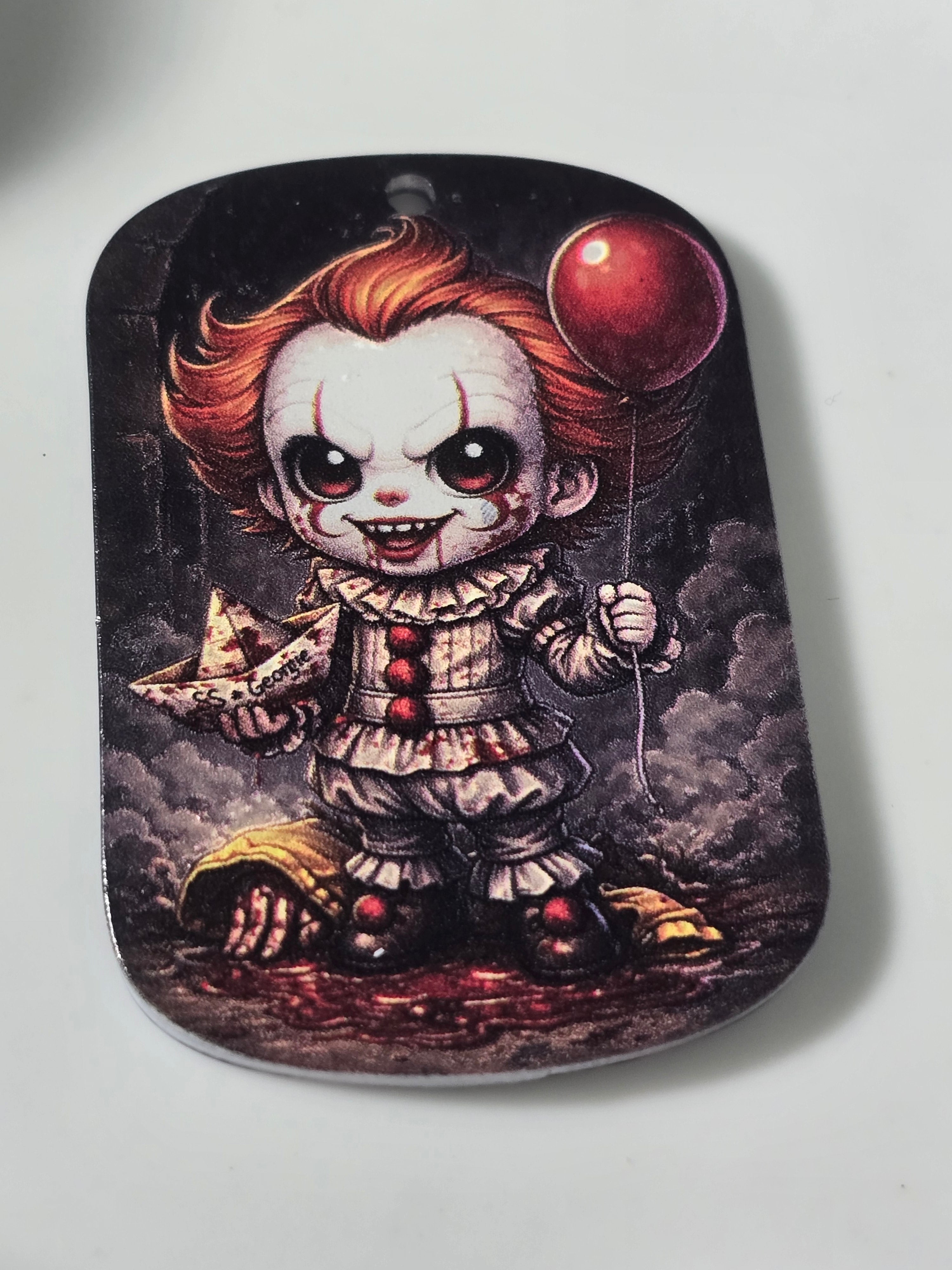 "Acrylic horror tag pendant DIY jewellery"