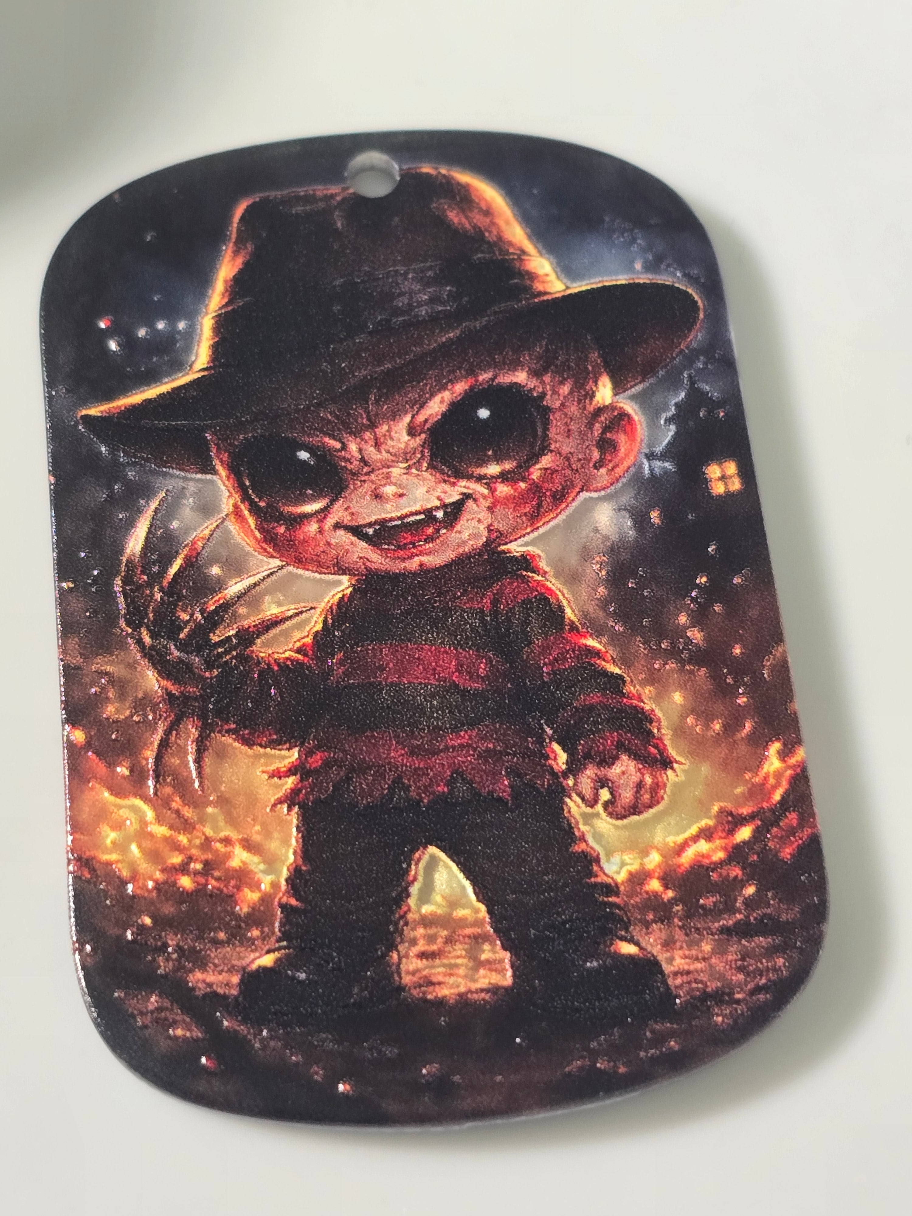 horror tag for keychains